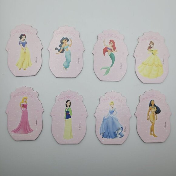 Disney Monopoly Junior Princess Replacement Pieces Tokens Cupcake Topper 8 Piece - Picture 6 of 7